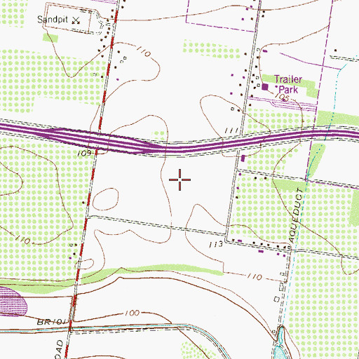 Topographic Map of Leslie Colonia, TX
