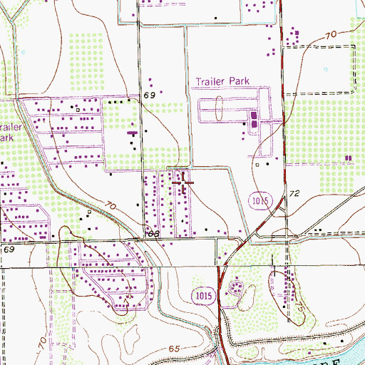 Topographic Map of Los Castillos Estates Colonia, TX
