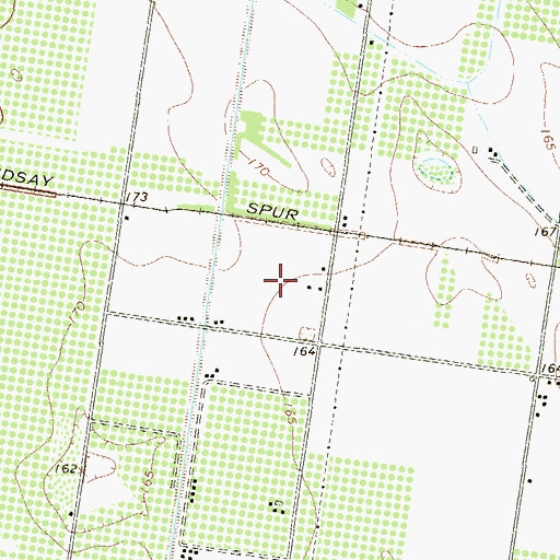 Topographic Map of Los Ebanos Colonia Number 1, TX