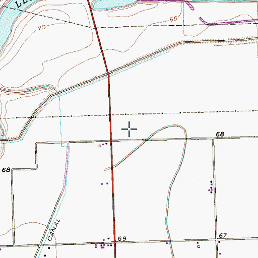 Topographic Map of Los Leones Colonia, TX
