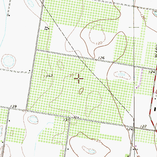 Topographic Map of Los Terrazos Colonia, TX