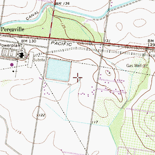 Topographic Map of Los Trevinos Colonia Number 5, TX