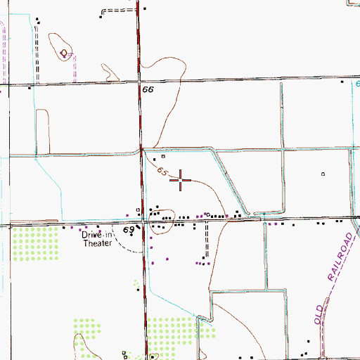 Topographic Map of Louis and J Hoyt Subdivision Colonia, TX
