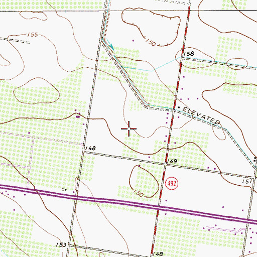 Topographic Map of Loya Colonia, TX
