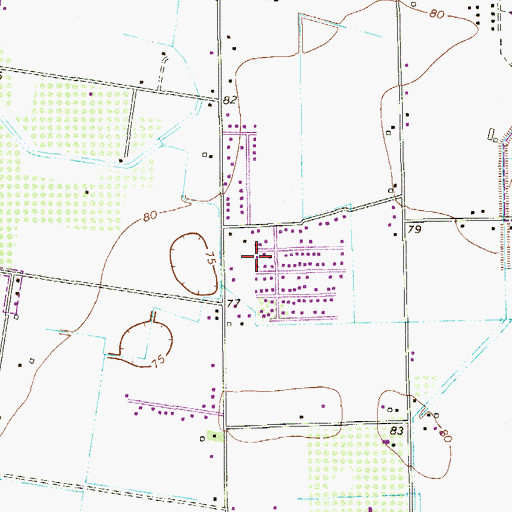 Topographic Map of La Palma Number 1 Colonia, TX