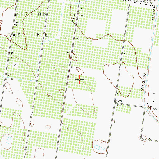 Topographic Map of La Suena Colonia, TX