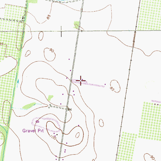 Topographic Map of Lanfranco Colonia, TX