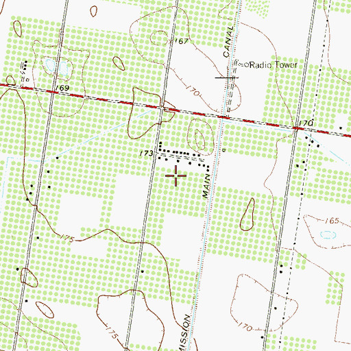 Topographic Map of Inspiration Rd Number 2 Colonia, TX