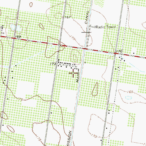 Topographic Map of Inspiration Rd Number 3 Colonia, TX