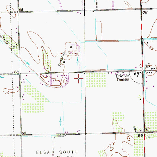Topographic Map of L and P Colonia, TX