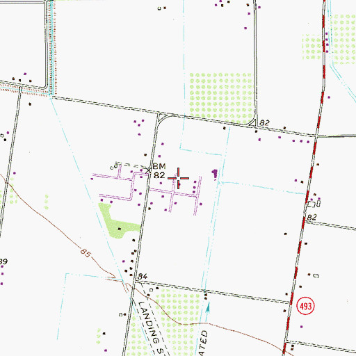 Topographic Map of La Blanca Heights Colonia, TX