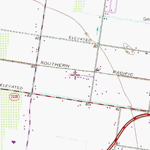 Topographic Map of Jackson's New World Colonia Number 2, TX