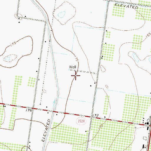 Topographic Map of Jenna Estates Colonia, TX