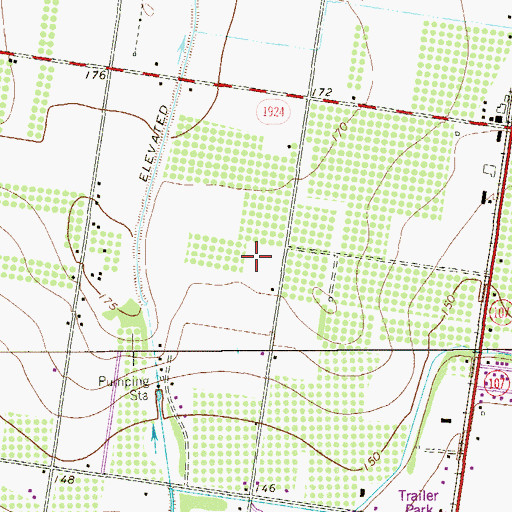 Topographic Map of Jessan Colonia, TX