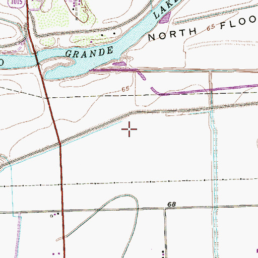 Topographic Map of Jesus Maria Colonia, TX