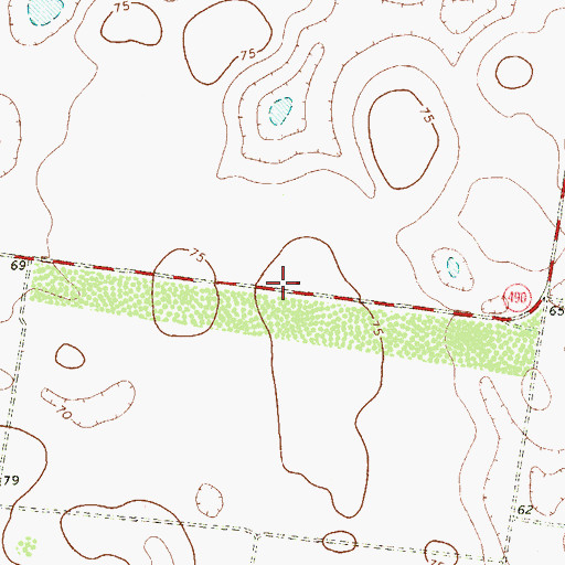 Topographic Map of La Coma Heights Colonia, TX