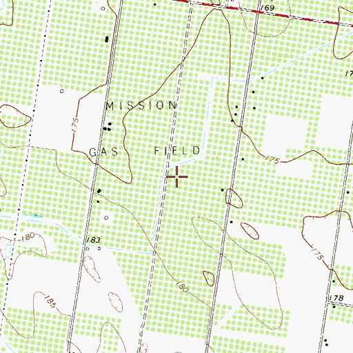 Topographic Map of La Homa Acres Number 2 Colonia, TX