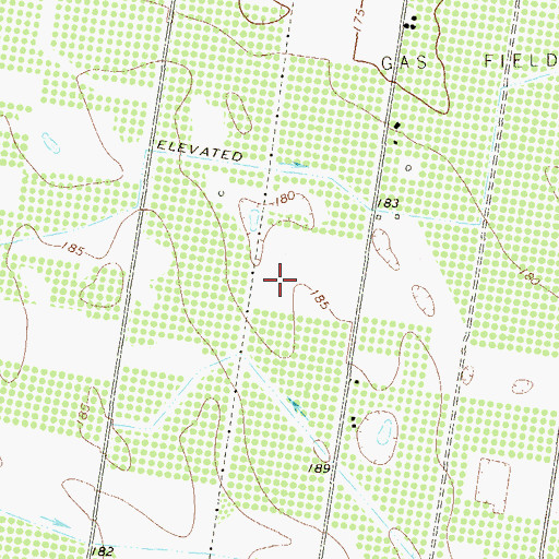 Topographic Map of La Homa Grove Estates Colonia, TX