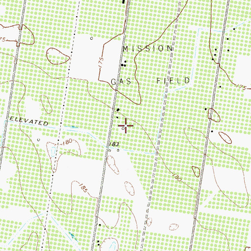 Topographic Map of La Homa Grove Estates Number 2 Colonia, TX