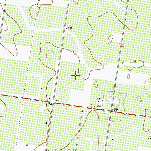 Topographic Map of La Homa Groves Colonia Number 1 and 2, TX