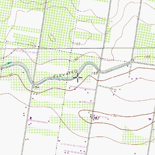 Topographic Map of La Homa Road Colonia, TX
