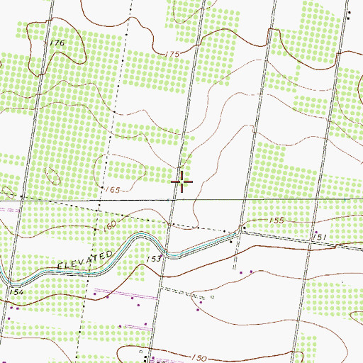 Topographic Map of La Homa Road North Colonia, TX