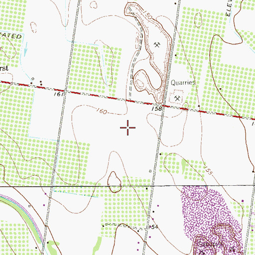 Topographic Map of Guerra Ellis Colonia Number 1 and 2, TX