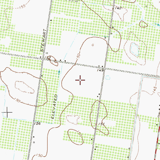 Topographic Map of Glasscock North Colonia, TX