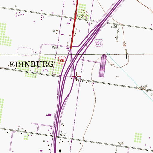 Topographic Map of Gomez Colonia, TX