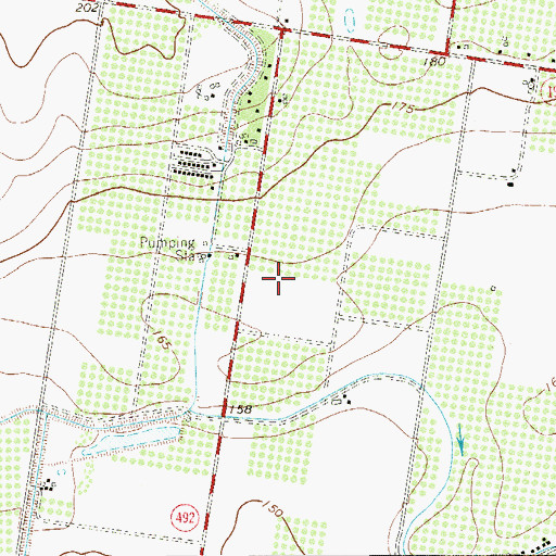 Topographic Map of Goodwin Heights Number 1 Colonia, TX