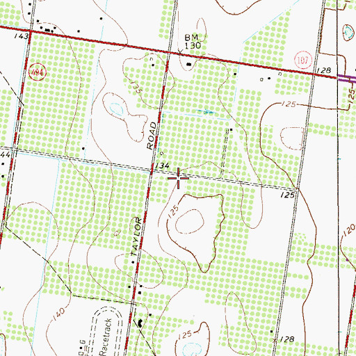 Topographic Map of Granada Estates Colonia, TX