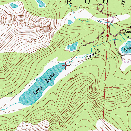 Topographic Map of Long Lake Dam, CO