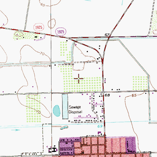 Topographic Map of Hacienda el Porvenir Colonia, TX