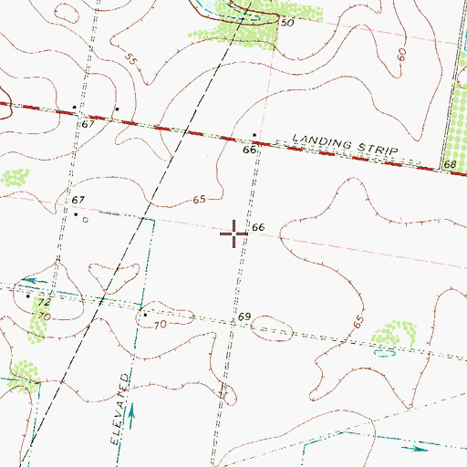 Topographic Map of Harding Gill Tract Colonia, TX
