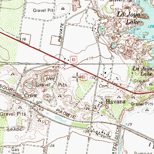 Topographic Map of Havana Lomas Number 2 Colonia, TX