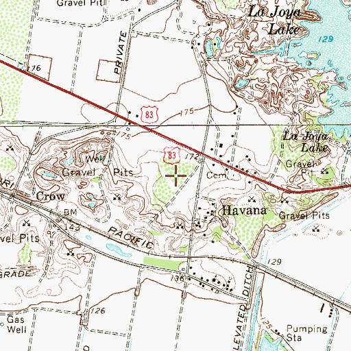 Topographic Map of Havana Lomas Number 3 Colonia, TX