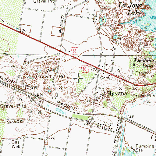 Topographic Map of Havana Lomas Number 4 Colonia, TX