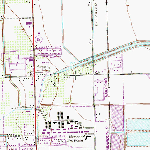 Topographic Map of Heritage Square Number 2 Colonia, TX