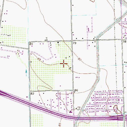 Topographic Map of High Point Colonia, TX