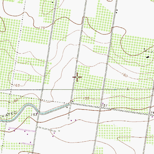 Topographic Map of Hilda Colonia Number 2, TX