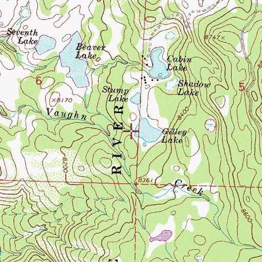 Topographic Map of Gregor Dam, CO