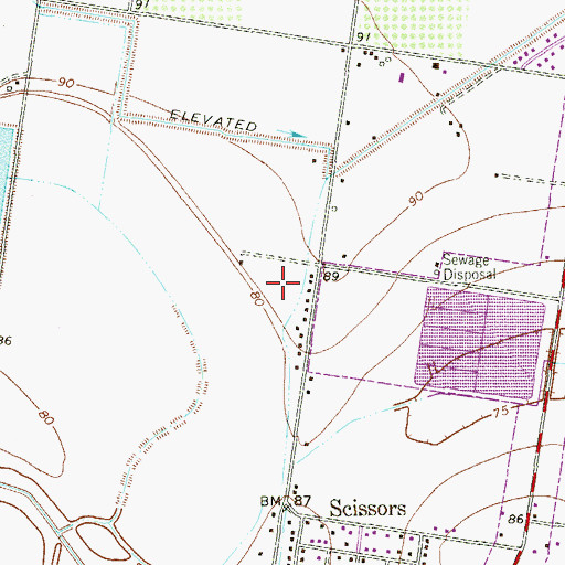 Topographic Map of I B Avila Colonia, TX
