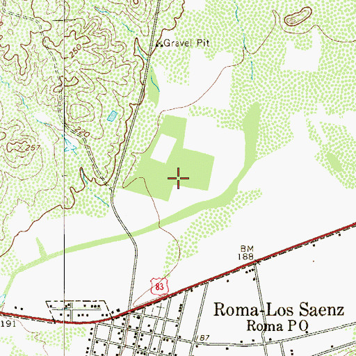 Topographic Map of El Bosque Number 3 Colonia, TX