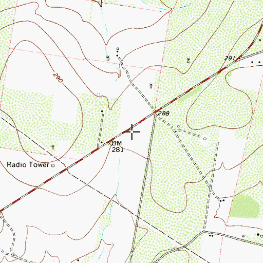 Topographic Map of El Rancho Vela Colonia, TX