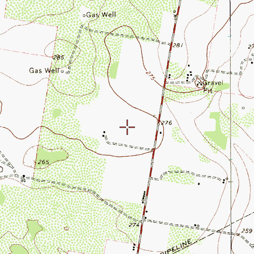 Topographic Map of Eugenio Saenz Colonia, TX