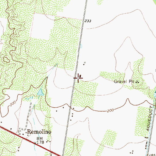 Topographic Map of Barrera Colonia, TX