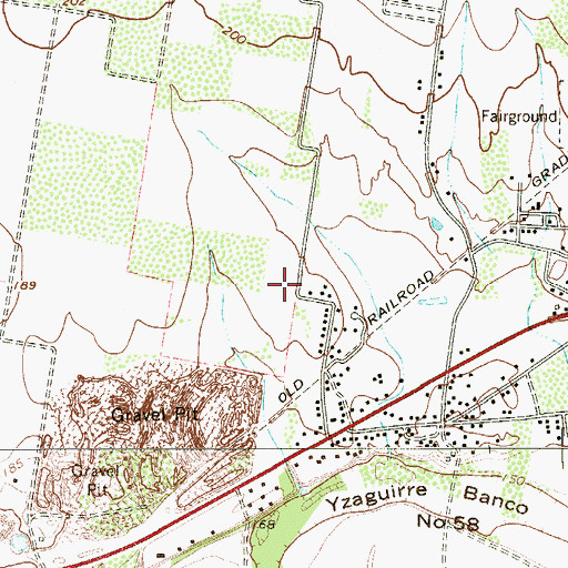 Topographic Map of Bella Vista Colonia, TX