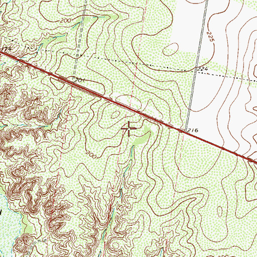 Topographic Map of Buena Vista Colonia, TX