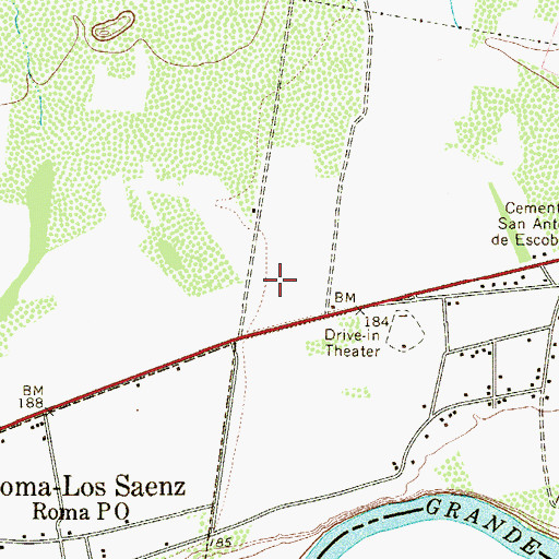 Topographic Map of Buena Vista Plaza Colonia, TX