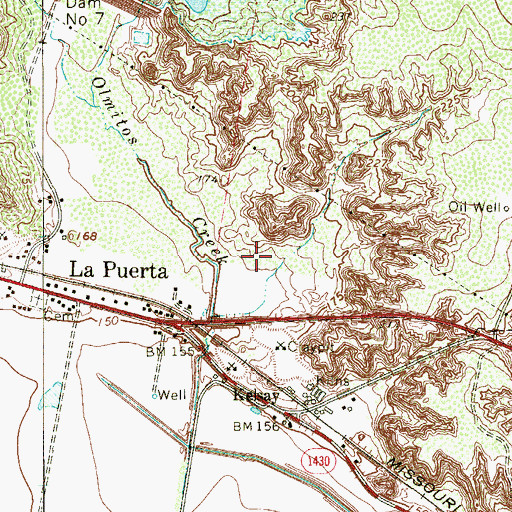 Topographic Map of Camargito Colonia, TX